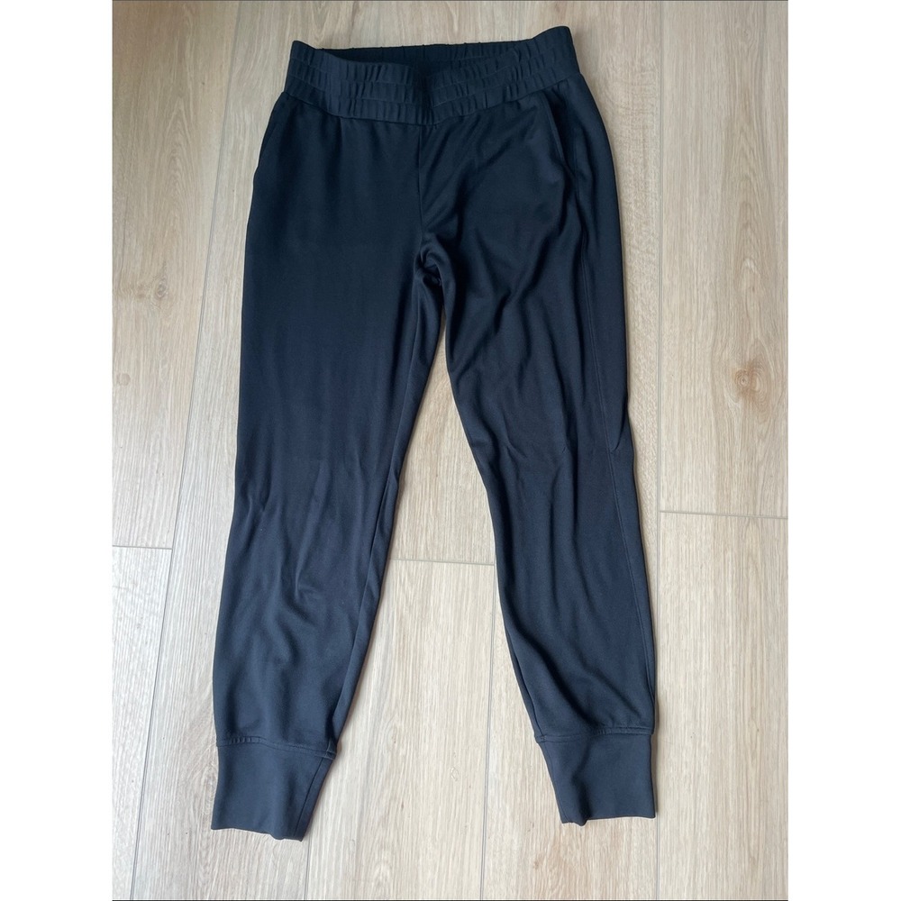 CAbi Black Women's Track Joggers Tapered Cuffed Pants Style 3742 Size S